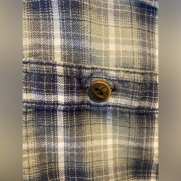 Fat Face Navy and White Plaid Shirt - Picture 3 of 7